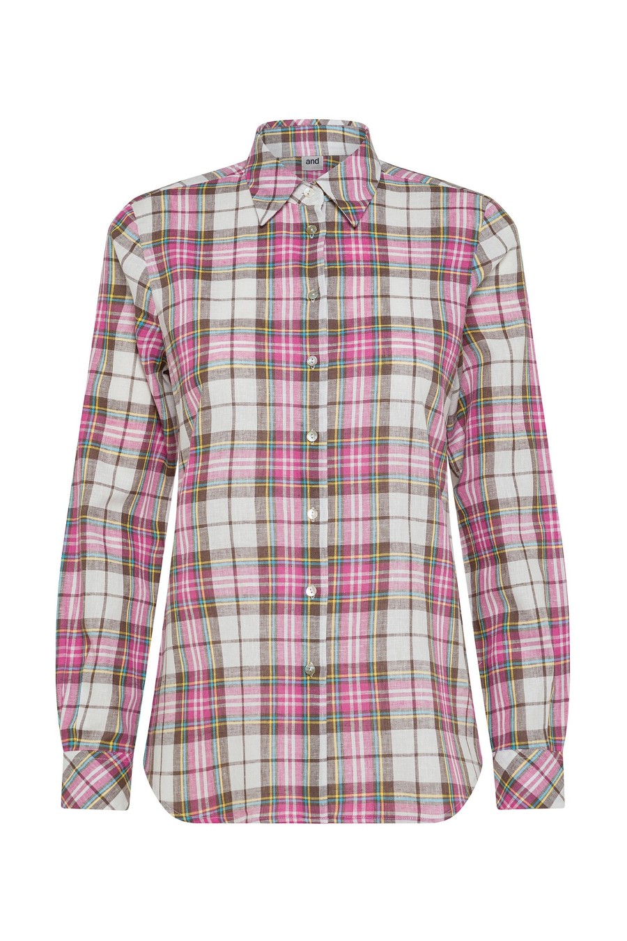 And Camicie Camicie | Camicia In Misto Lino Check