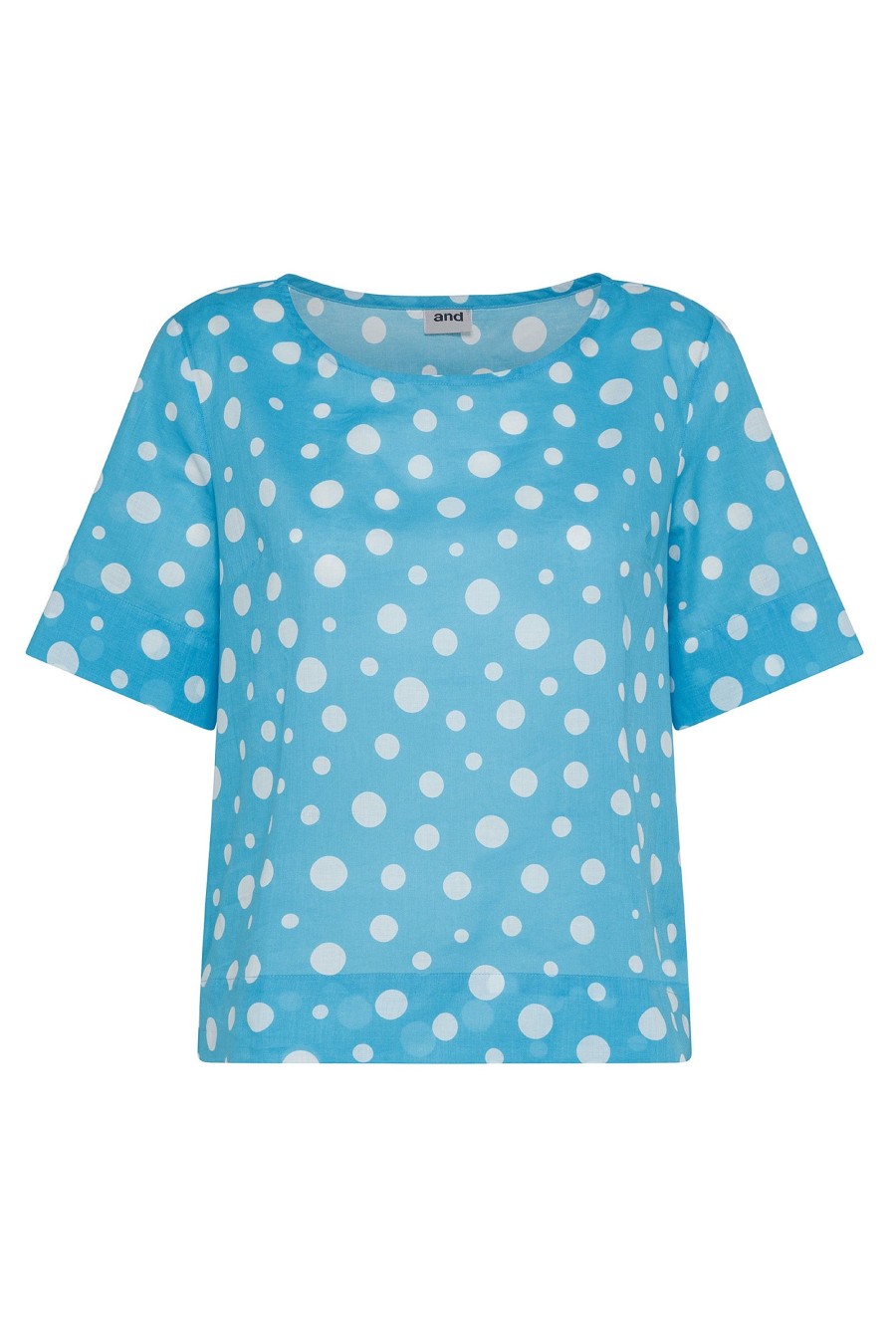 And Camicie Bluse | Blusa A Pois Scollo Tondo