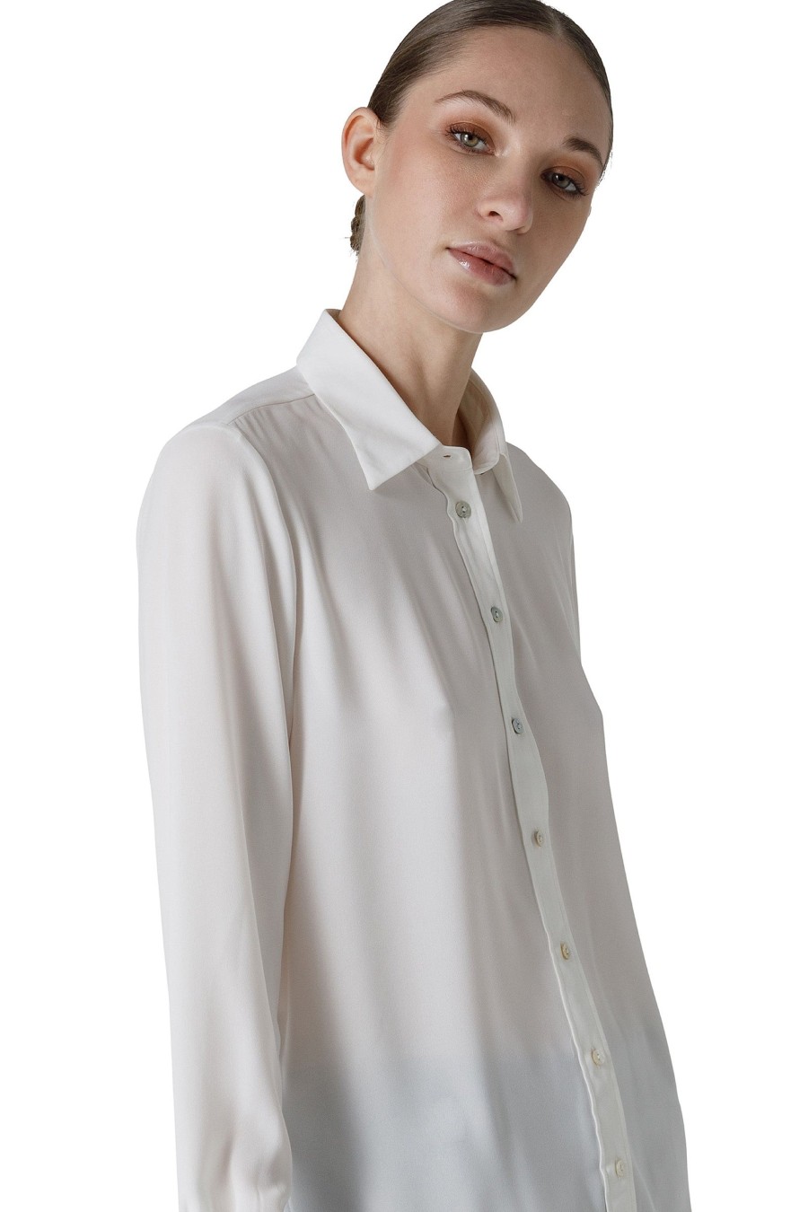 And Camicie Camicie | Camicia In Tessuto Crepe Georgette