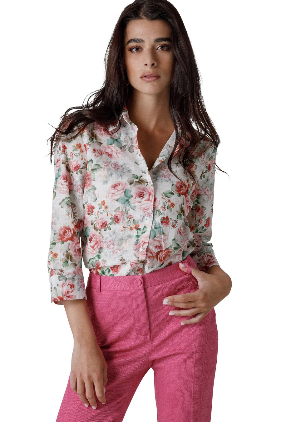 And Camicie Camicie | Camicia Stampa Fiore Sanderson