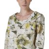 And Camicie Bluse | Blusa Manica A 3/4 Con Stampa Fiore