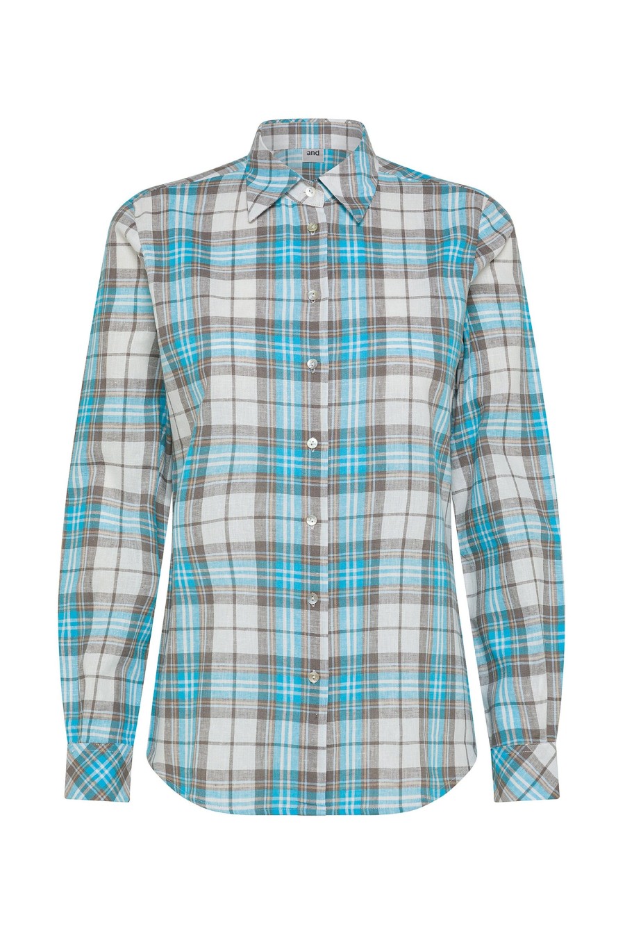 And Camicie Camicie | Camicia In Misto Lino Check