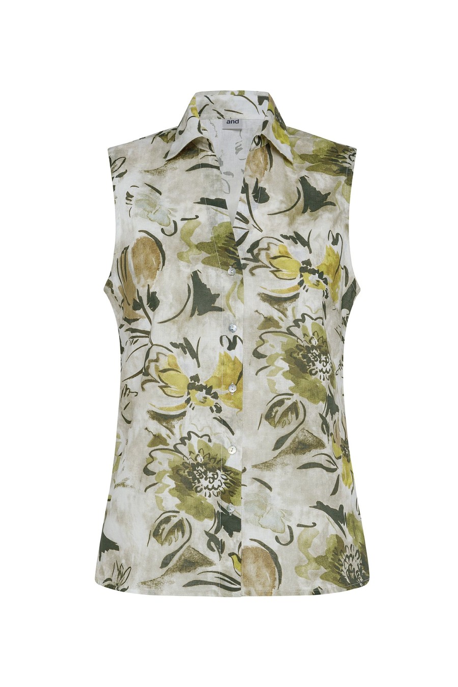 And Camicie Bluse | Camicia In Mistolino Stampa Fiore