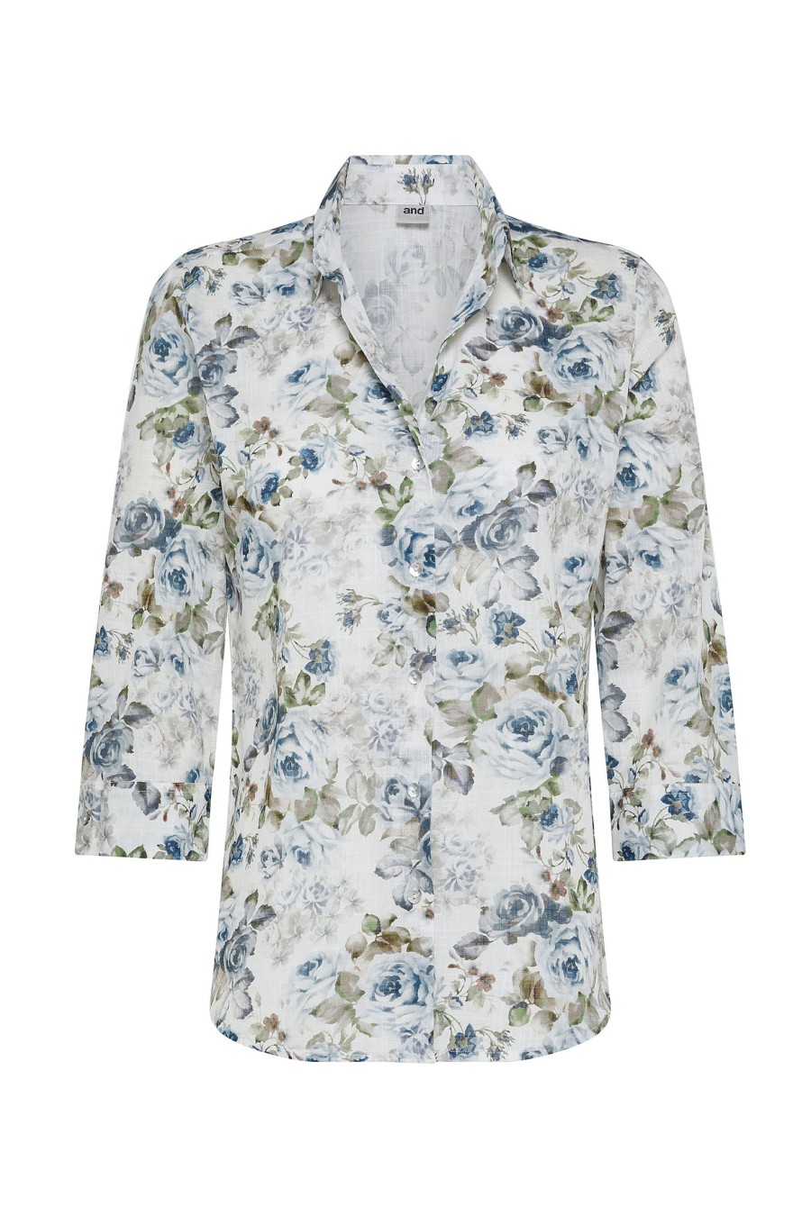 And Camicie Camicie | Camicia Stampa Fiore Sanderson