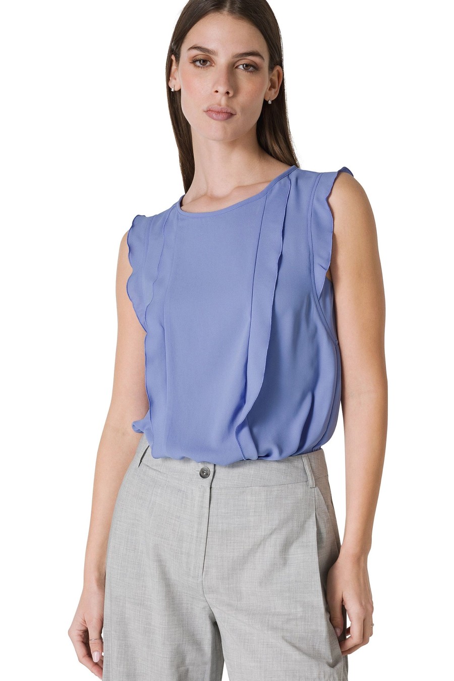 And Camicie Bluse | Blusa Con Rouches